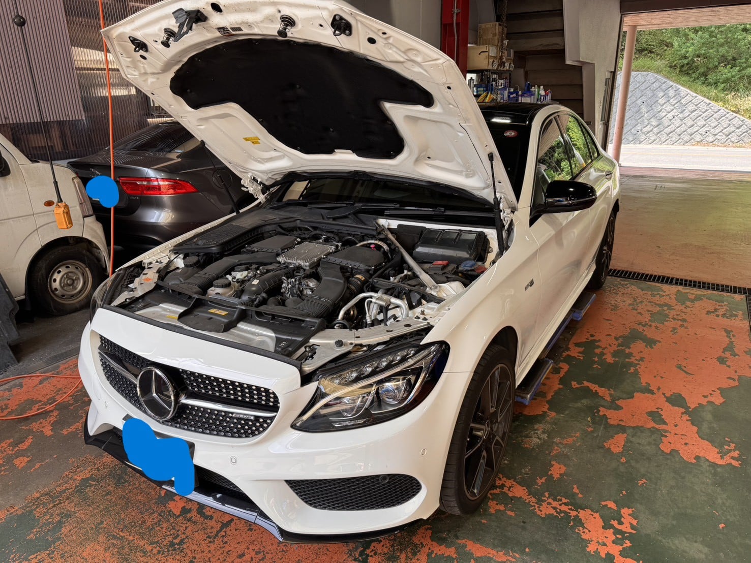 ﾒﾙｾﾃﾞｽ･ﾍﾞﾝﾂ C43の車検整備